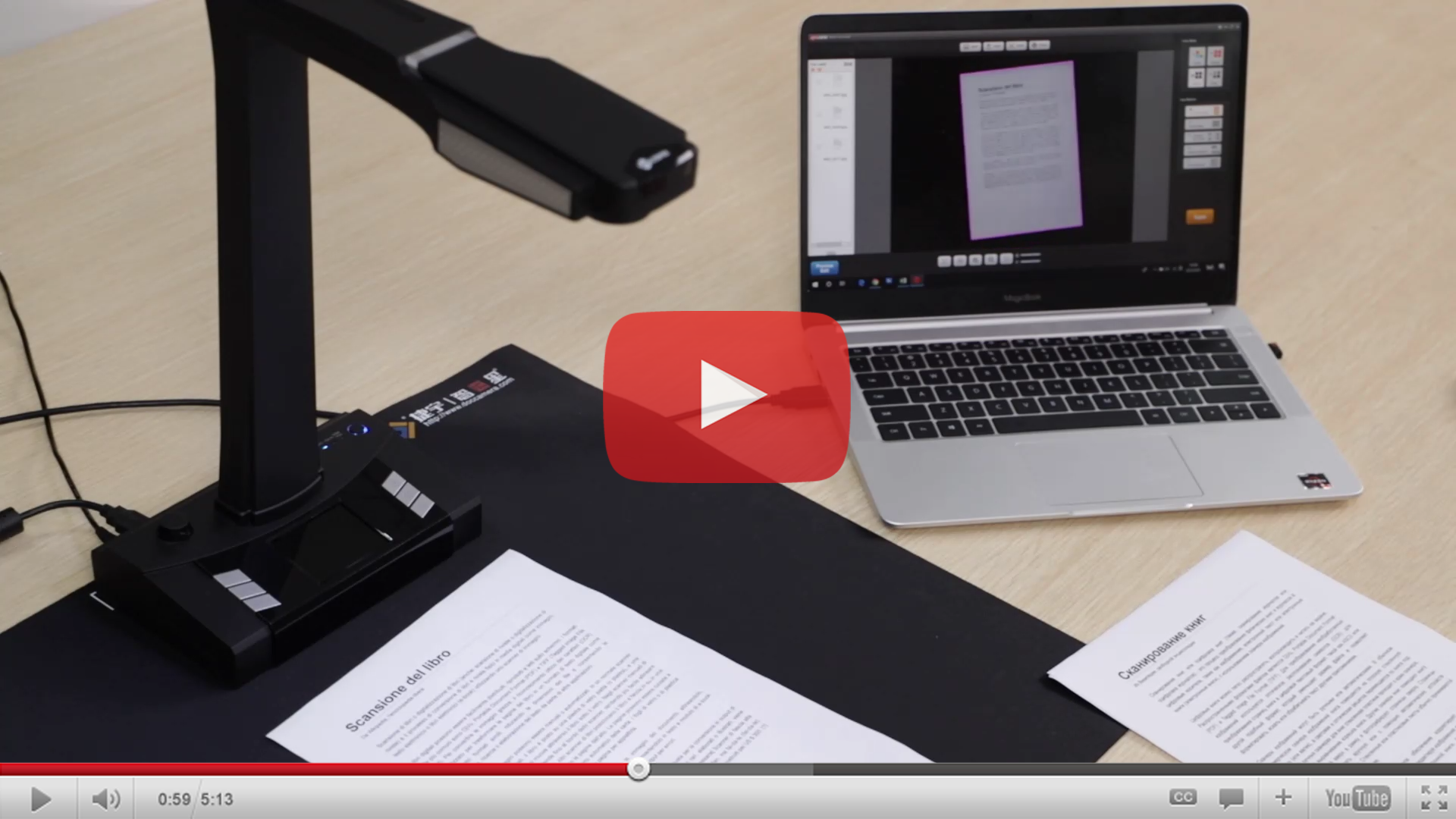 A Book Scanner Supports 35 Main Languages OCR Recognition